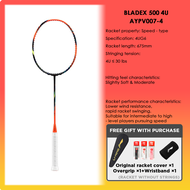 LI-NING BLADEX 500 (4U) Series Badminton Racquet – Speed-Oriented Advanced Single Racquet Carbon Fib