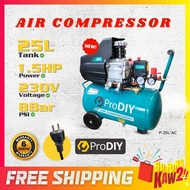 PRODIY / LADDERMAN Air Compressor 25 Liter Tank 1.5HP 8 Bar 158L/min 25L Kompresor Angin Compressor 