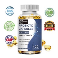 Probiotic Capsules 50 Billion CFU - With Prebiotics & Digestive Enzymes, Suppor