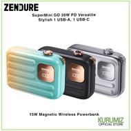 Zendure SuperMini GO 20W PD, 15W Magnetic Wireless Powerbank Versatile Stylish 1 USB-A, 1 USB-C