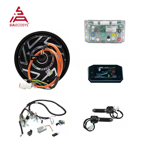 QS MOTOR QS219 10x2.15 inch 1500W V1 Electric Scooter BLDC Hub Motor 72V with Fardriver ND72260-X80 