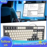 Maib Gaming Keyboard RGB LED Backlight Compact 96 Keys USB Wired for Desktop Computer Office