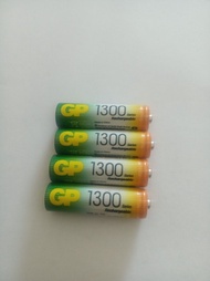 GP 1300 mAh         rechargeable battery        2AA      充電池       電芯         $10 each