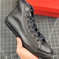 Clearance Sale Converse Black Cowhide Zip Design Ultra Casual High Top Shoes 72AM SVGX