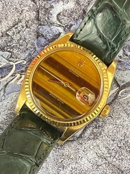 🌈🌈新返貨啦🌈🌈Vintage Rolex DateJust 1601 🤎🤎🐅罕有原裝虎眼石面🐅 🧲錶面有輕微缺陷🧲👍🏻整體靚仔👍🏻價錢反映質素 淨錶頭 🤎🤎狀態一流👍🏻👍🏻285寄(旺角店)