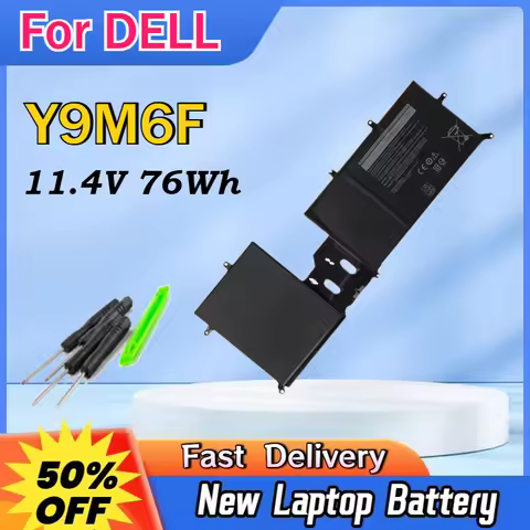 Y9M6F 08K84Y Laptop Battery 11.4V 76Wh For DELL Alienware M15 R2 P87F ALW15M-D4736W/D4501B, M15 R2 C