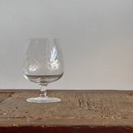 笹葉紋切子白蘭地杯