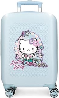Sanrio Hello Kitty Kitty Cabin Suitcase, Blue, 33 x 50 x 20 cm, Rigid, 2.3 kg, ABS, 2.3 kg, 28.4 L, 