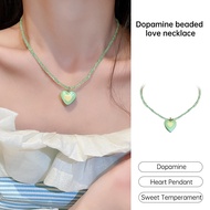 Suitable for collarbone. shows sweet personality fashion necklace for women Left pendant necklace