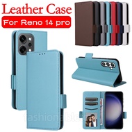 For Reno 14 pro 5G Flip Leather Phone Case For Oppo Reno 14 pro F 14pro 14F 1 4 Reno14 pro Reno14pro