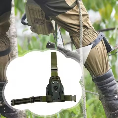 Tactical Drop Leg Platform Thigh Holster Paddle Adapter For Glock 17 19 Colt 1911 Pistol Airsoft Hun