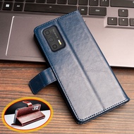 For Realme GT 5G Neo 2T Q3 Pro 5G RMX3031 2202 2205 3357 Vintage Classic Leather Wallet Folio Case F