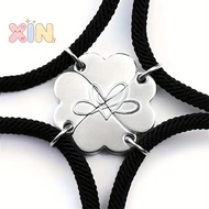[lighthivenn] Four-leaf Clover Magnetic Best Friendship Bracelets For 4pcs Women Men Magnet Heart Be