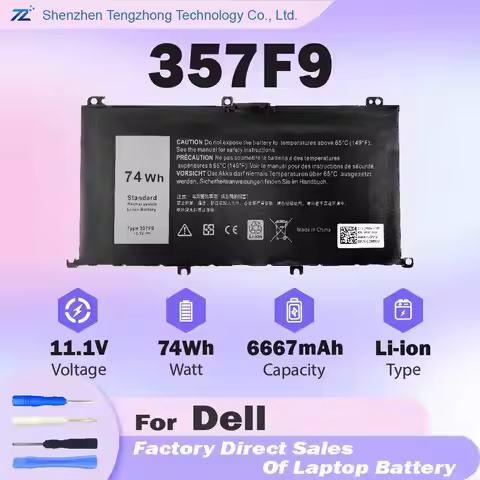 357F9 Laptop Battery Replacement for Dell Inspiron 15 7559 7557 7567 7566 7759 5577 5576 INS15PD-154