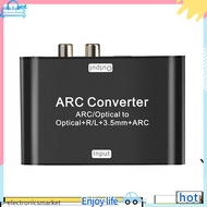 electronARC Audio Extractor 192Khz -Compatible ARC Converter Digital Optical SPDIF to  L/R Coaxial S