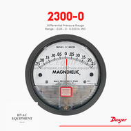 230-0 "Dwyer" Magnehelic Differential Pressure Gauge Range: 0.25-0-0.025 in. WC