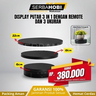 3 in 1 Rotating Display with Remote – 3 Size Options