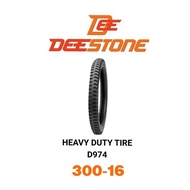 Deestone ยางนอกมอเตอร์ไซค์ 300-16 D974