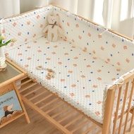 Printed Soft Newborn Crib Protector 3D Doudou Velvet Baby Bed Surround Bumper Safety Rail Fence