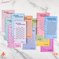 CACTU 48PCS Cost Saving Card, A6 100 Envelopes Eave Money Cash Envelopes, Euros USD 52 Weeks Save Ch