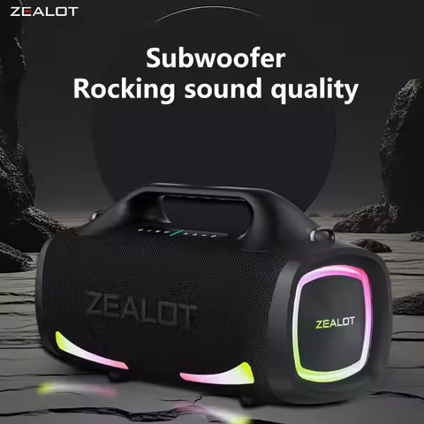 Zealot S79 100W Wireless speaker, Portable Subwoofer Speaker, Hifi Sound quality,Dual Pairing, Fast 