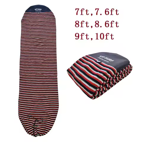 7ft/7.6ft/8ft/8.6ft/9ft/10ft Surfboard Sock Cover Cotton Soft Protective Bag For Shortboard,Funboard