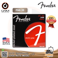 สายกีตาร์ไฟฟ้า Fender Super 250S Nickel-Plated Steel Strings #250L (.009-.042) **Made in USA** รับประกันของแท้ 100%
