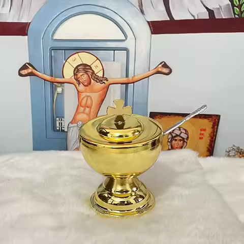 Holy Grail Holy Box Orthodox Rosary Rosary Gold-plated Liturgical Supplies Holy Communion Cup Mass S