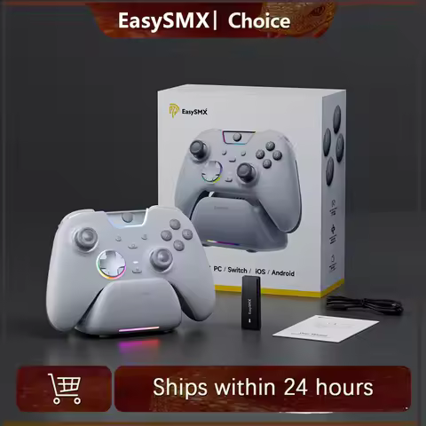 EasySMX white black Gamepad X05 Pro Wireless PC Gaming Controller for PC Windows iOS Switch Android 