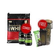 Optimum Nutrition Gold Standard 100% Whey, 10lbs+ON GLUTAMINE+ON CREATINE