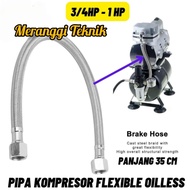 Id5221 Flexible oilless compressor hose pipe 35 cm 3/s4 hp 0.75 hp - 1 hp