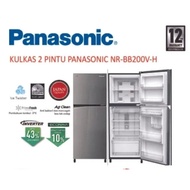 Kulkas 2 pintu Panasonic NRBB200VH Inverter Garansi Resmi 100%Original