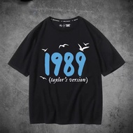 Taylor Swift's Cotton Short Sleeved T-Shirt With Taylor Swift Merchandise, Made Of Mold, 1989 【Ees】