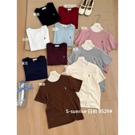 (Salt Fragrance) S-Sunrise horse embroidered t-shirt, medium form babytee - code 8529