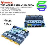 Tarmoc TMC-4SC4E-2A2B-V1-IO-PCBA | Media Converter 4 FO 4 LAN BOARD/ 4FO 4LAN | 4SC 4LAN / 4 SC 4 LA
