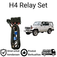 AM Relay Set H4 LED Headlight Toyota Land Cruiser BUNDERA Car