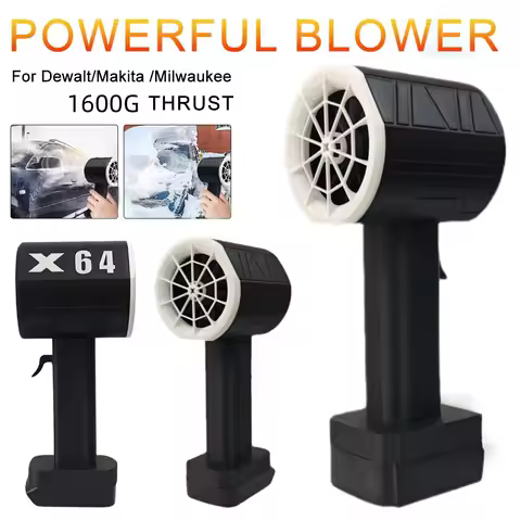 X64 Car Violent Blower Thrust 1.6kg Handheld Turbo Jet Fan 64mm Brushless Motor Leaf Blower Suitable