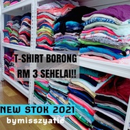 T-shirt borong murah bundle USA RM 3 SEHELAI