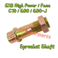 EX5 High Power/Honda Fame/GBO/GBO-J/C70/GBO J - Sprocket Shaft Spocket Batang Shaft Spoket Hub Shaft