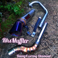 Daeng4 diamond funnel exhaust for fu/mx135/mxking