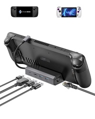 Docking Station for Steam Deck/ROG Ally/Legion Go/MSI Claw, 5-in-1 Steam Deck Dock with HDMI 4K@60Hz