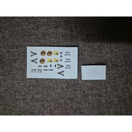 [Ready Stock] water decal TUDM F18D 1/144