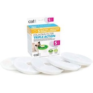 HAGEN - Catit 圓形水機三重過濾濾芯 - 5件補充裝