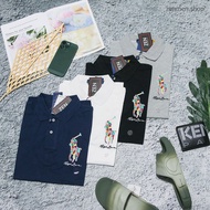 [Chính Hãrng] Áo Thun Polo Big Pony Mesh Multi Colour Form Custom Slimfit