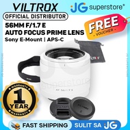 Viltrox 56mm f/1.7 Sony E-Mount Auto Focus Prime Lens with APS-C Format for Mirrorless Cameras
