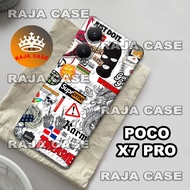 Rc12/Softase rubber hp poco X7 PRO - Graffiti Motif - Case hp poco X7 PRO - Casing poco X7 PRO - Sil