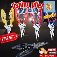 【Anti karat】Fishing Plier Scissor Line Cutter Eagle Nose For Lures/ playar mancing
