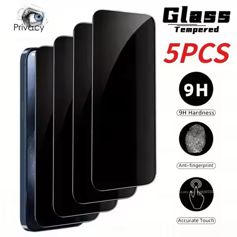 5Pcs Anti-Scratch Anti-Spy Tempered Glass for Samsung S22/SS21/S20 Ultra Privacy Protector Film S25 