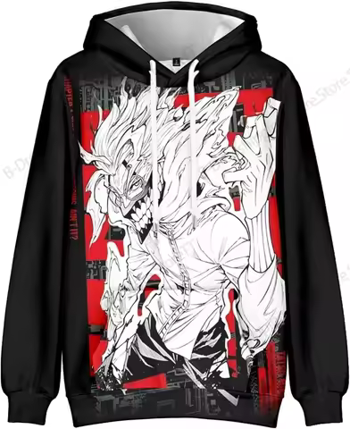 Anime DanDaDan 3d Print Hoodie Men Women Fashion Long Sleeve Oversized Hoodie Sweatshirt Graphic Coa