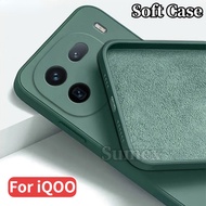 Silicone Phone Case for Vivo iQOO 12 11 Z7 Z7X 2023 5G Shockproof Soft Casing hp iQOO12 iQ00 27 X iQ